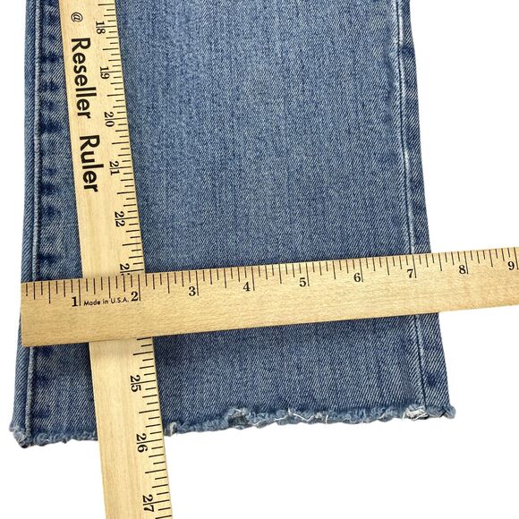 Hudson Jeans Straight Leg Crop Jeans Medium Wash Women Sz 30 Distressed - Picture 11 of 16